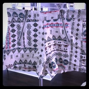 Aztec print shorts